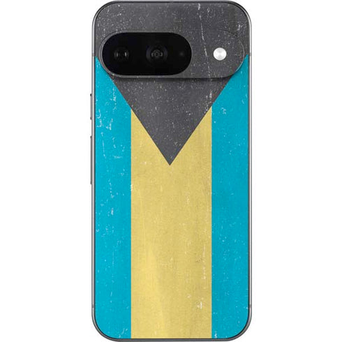 Bahamas Flag Distressed Google Pixel 9 Skin